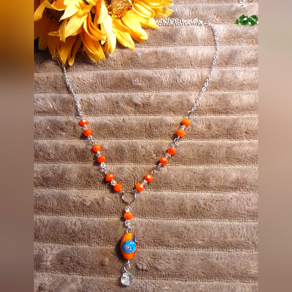 Handmade Glass Bead Necklace